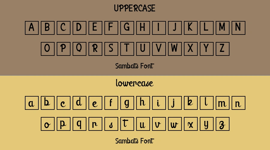 Sambats Font Preview