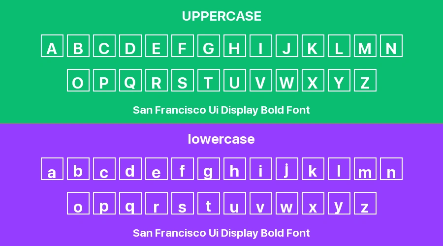 San Francisco Ui Display Bold Font Preview