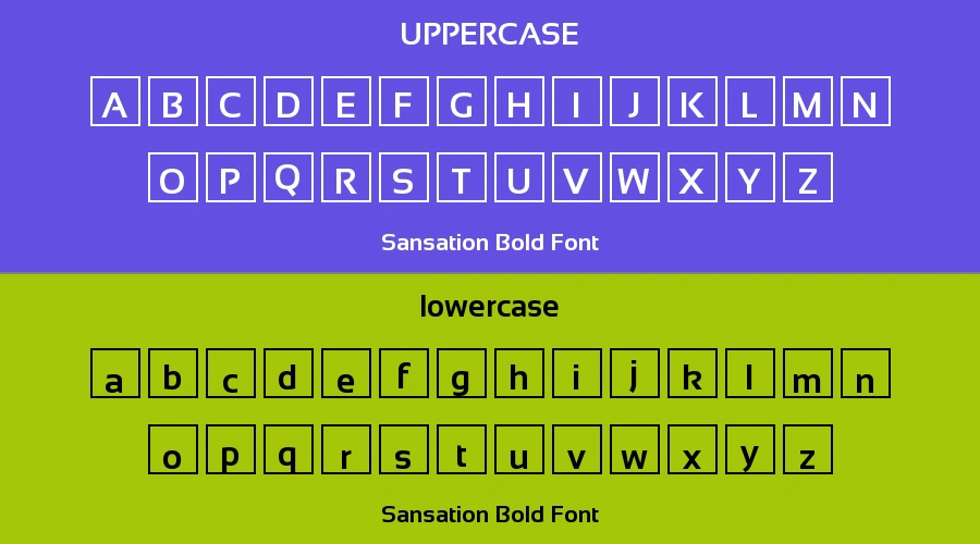 Sansation Bold Font Preview