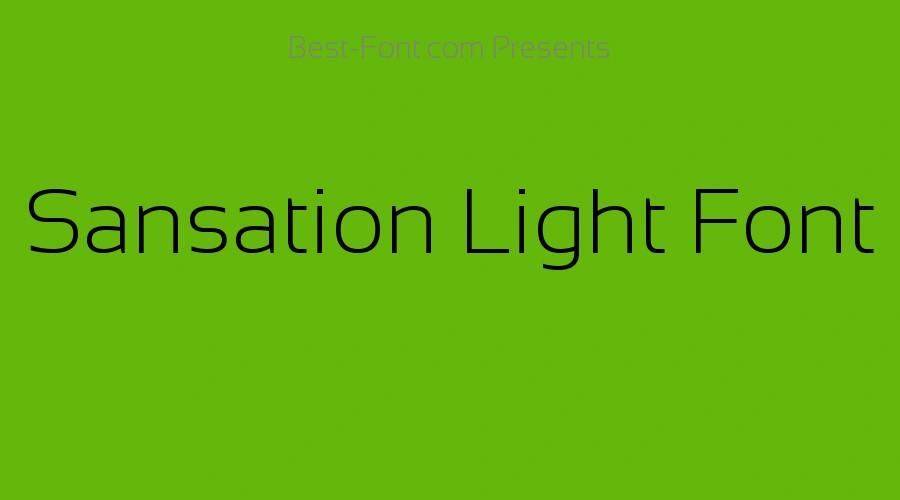 Sansation Light Font