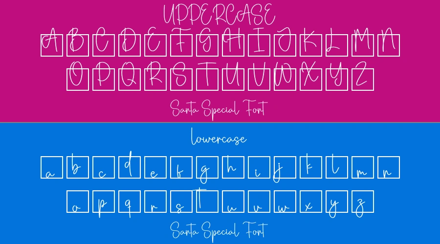 Santa Special Font Preview