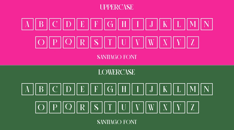 Santiago Font Preview