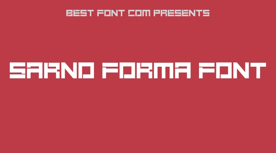 Sarno Forma Font