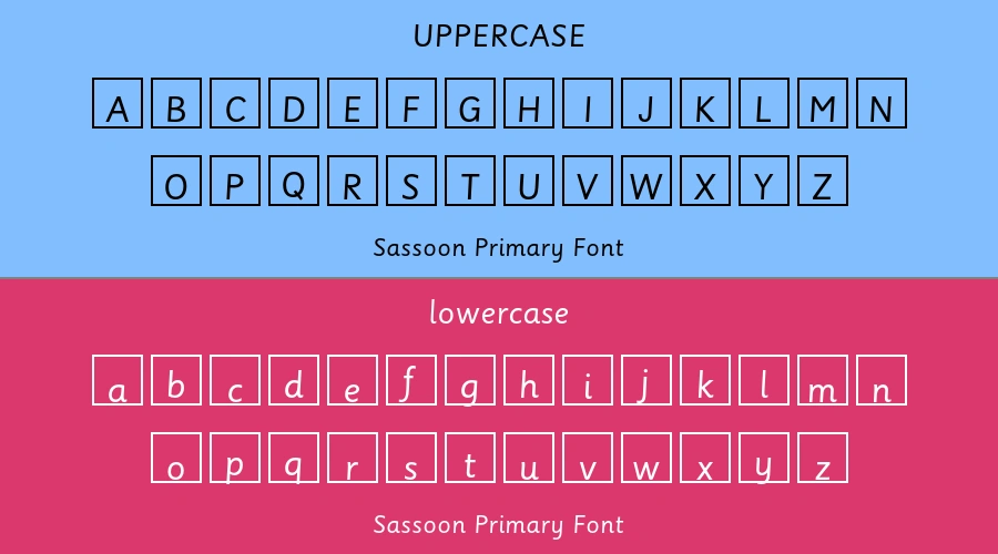 Sassoon Primary Font Preview