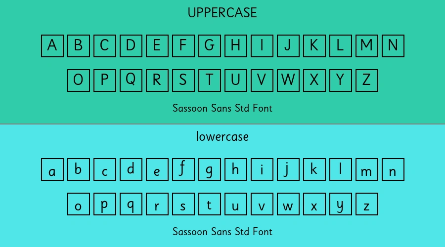 Sassoon Sans Std Font Preview