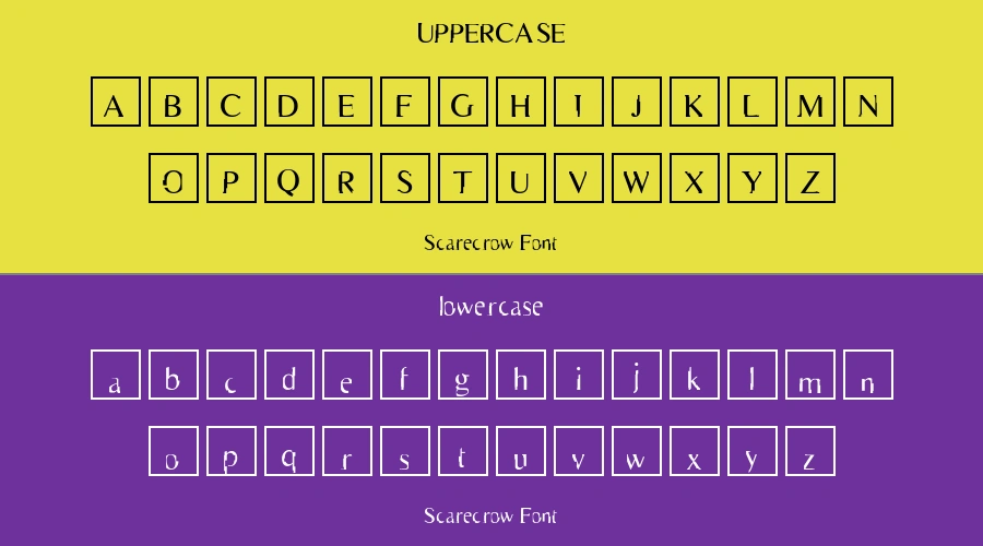 Scarecrow Font Preview