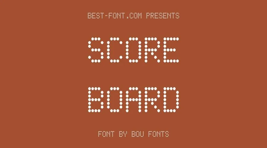 Score Board Font