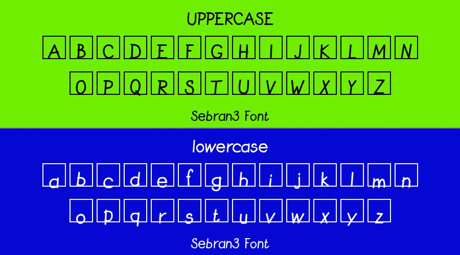 Sebran3 Font Preview