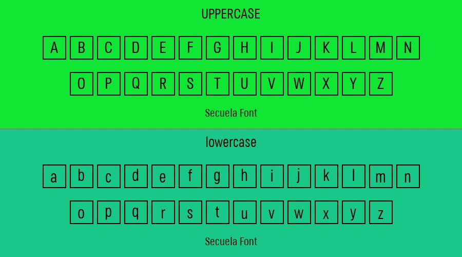 Secuela Font Preview