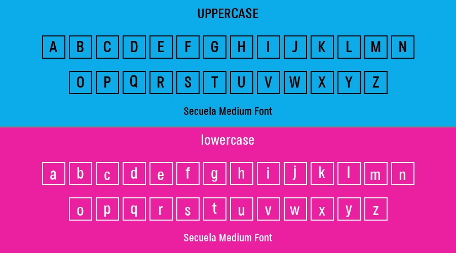 Secuela Medium Font Preview