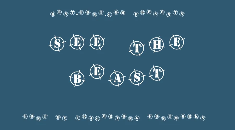 See the Beast Font