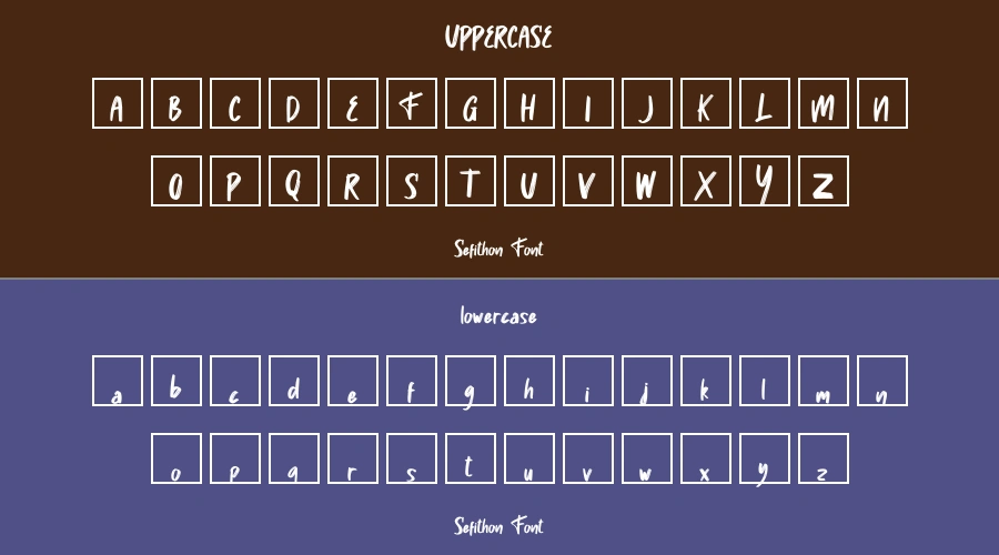 Sefithon Font Preview