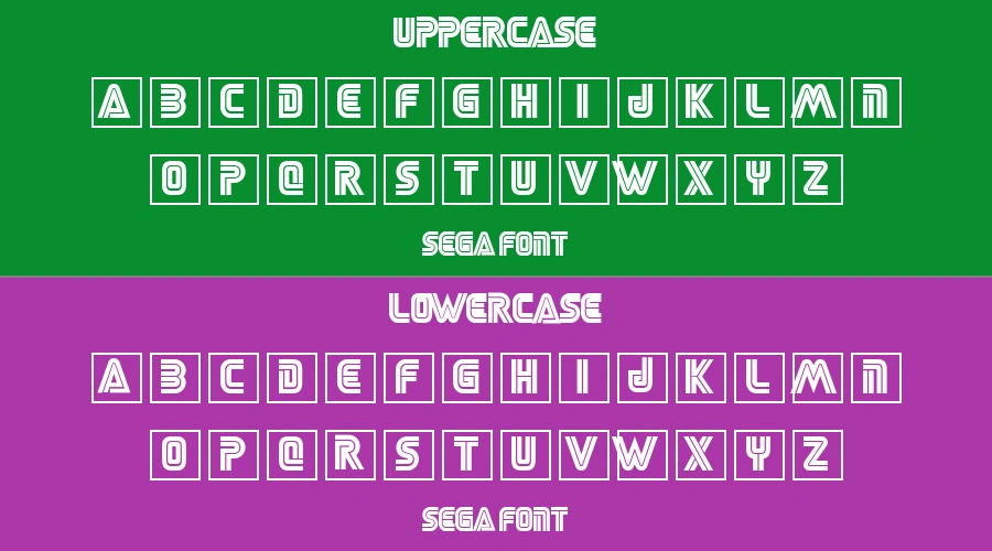 Sega Font Preview