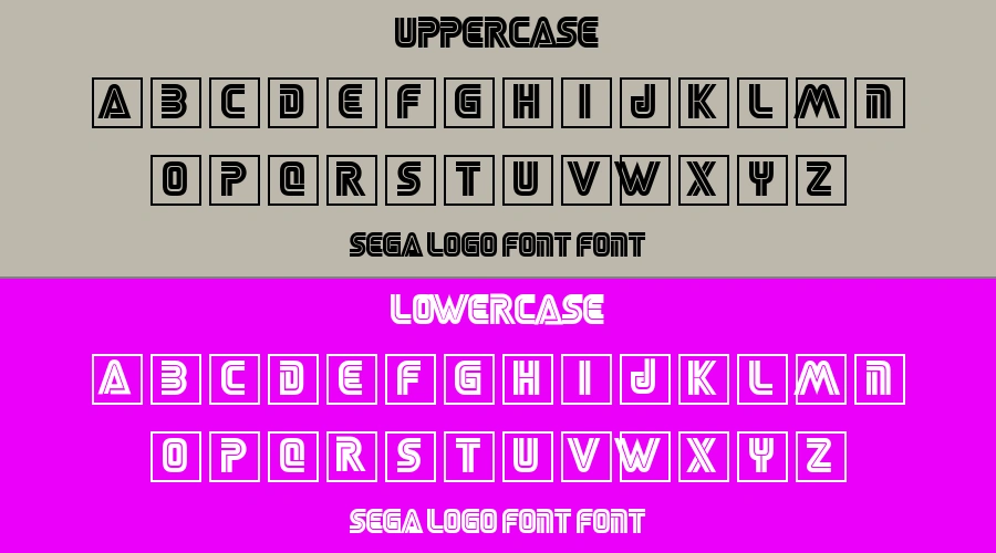 SEGA LOGO FONT Font Preview