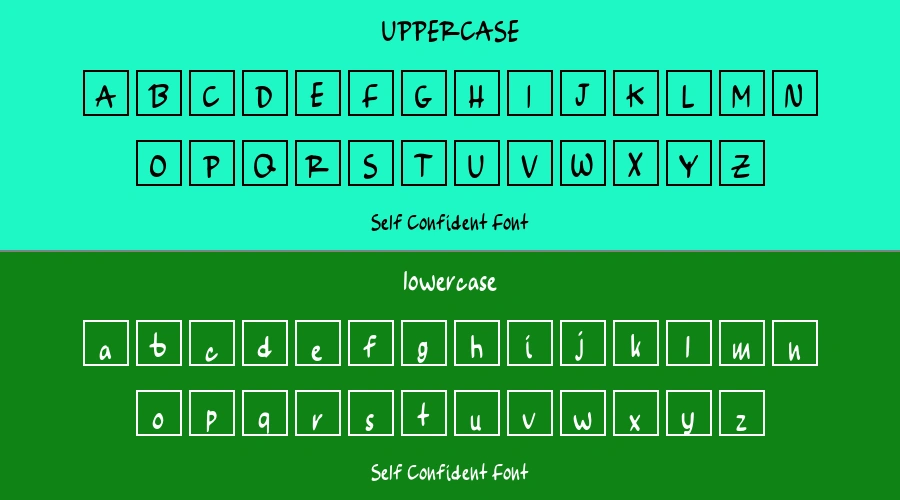 Self Confident Font Preview