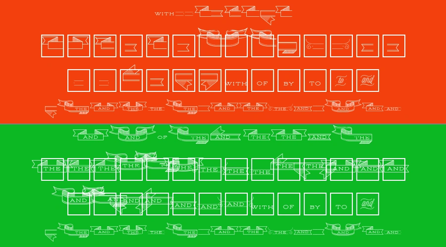 Selfie Flags Font Preview