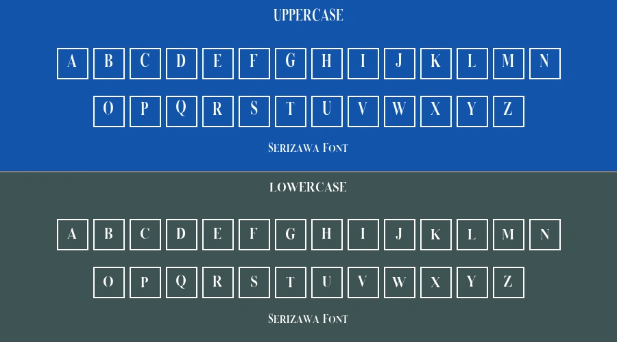 Serizawa Font Preview