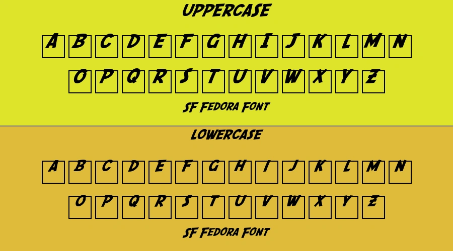 SF Fedora Font Preview