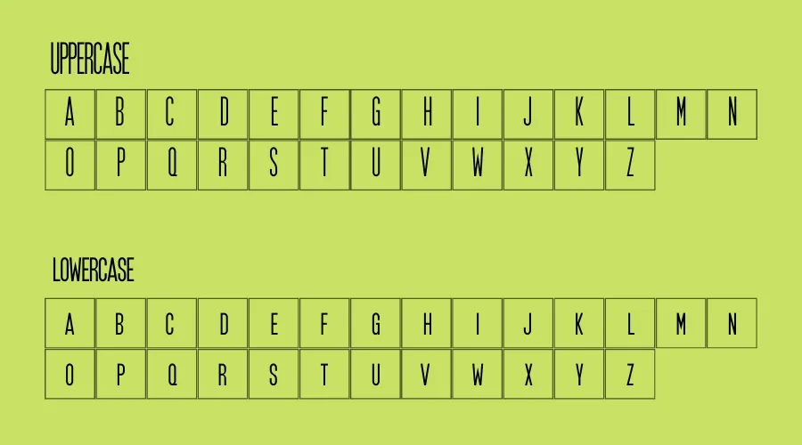 SF Movie Poster Font Preview