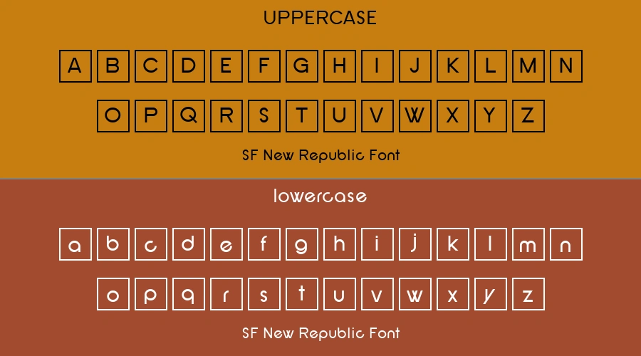 SF New Republic Font Preview