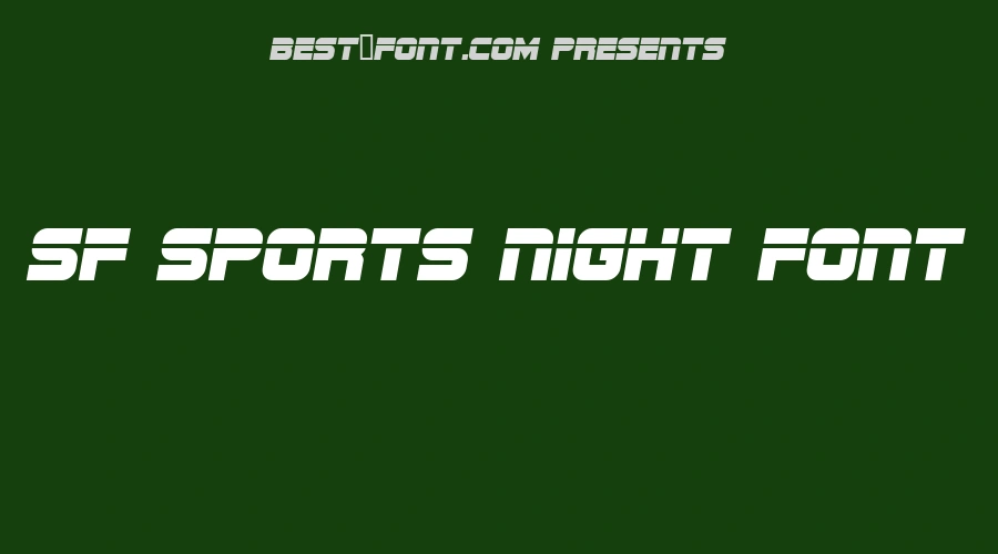 SF Sports Night Font