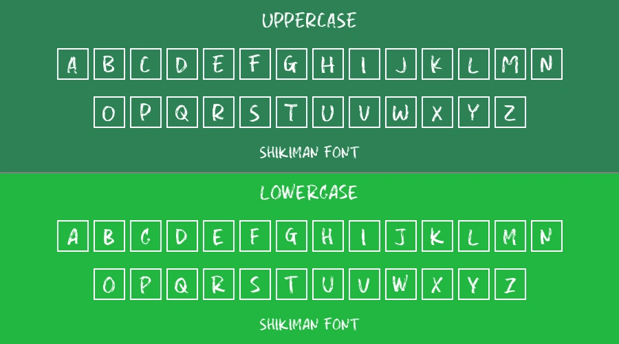 Shikiman Font Preview