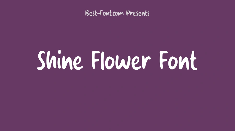 Shine Flower Font