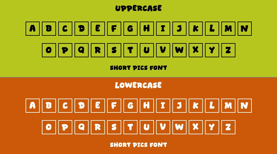 Short Pics Font Preview