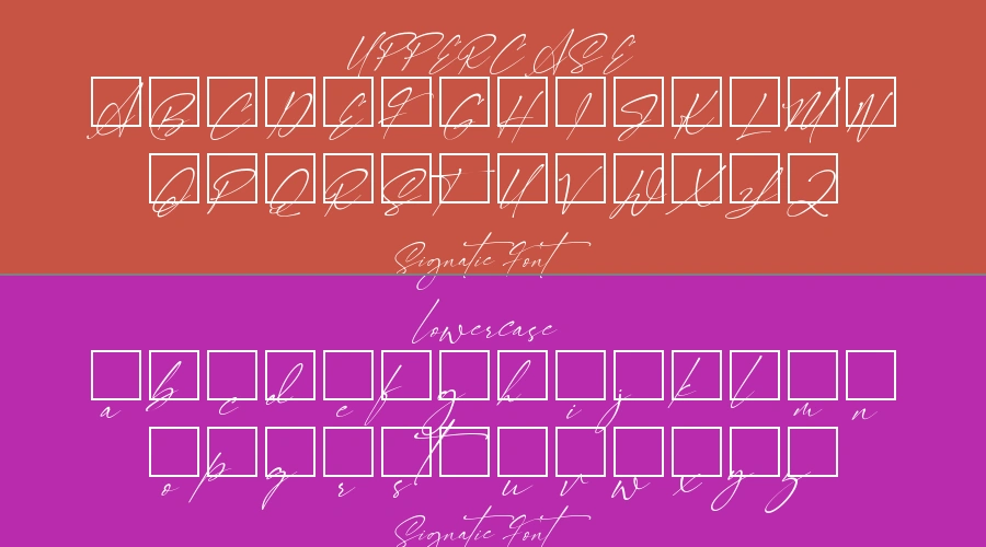 Signatie Font Preview