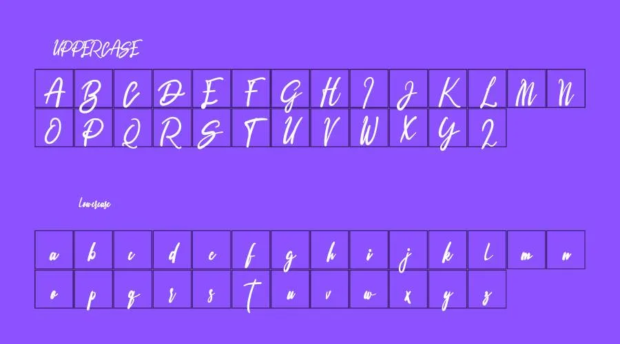 Signature Font Preview