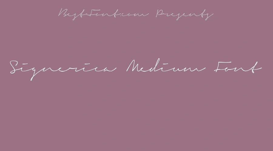Signerica Medium Font