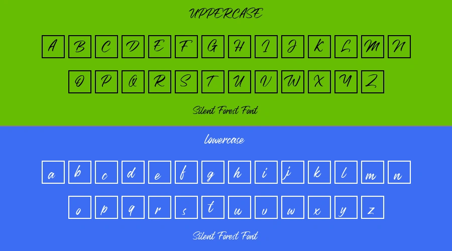 Silent Forest Font Preview