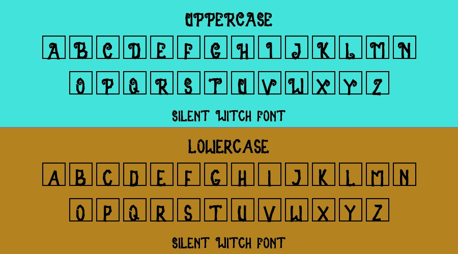 Silent Witch Font Preview