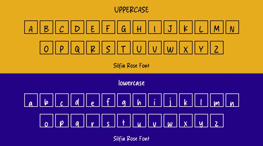 Silfia Rose Font Preview