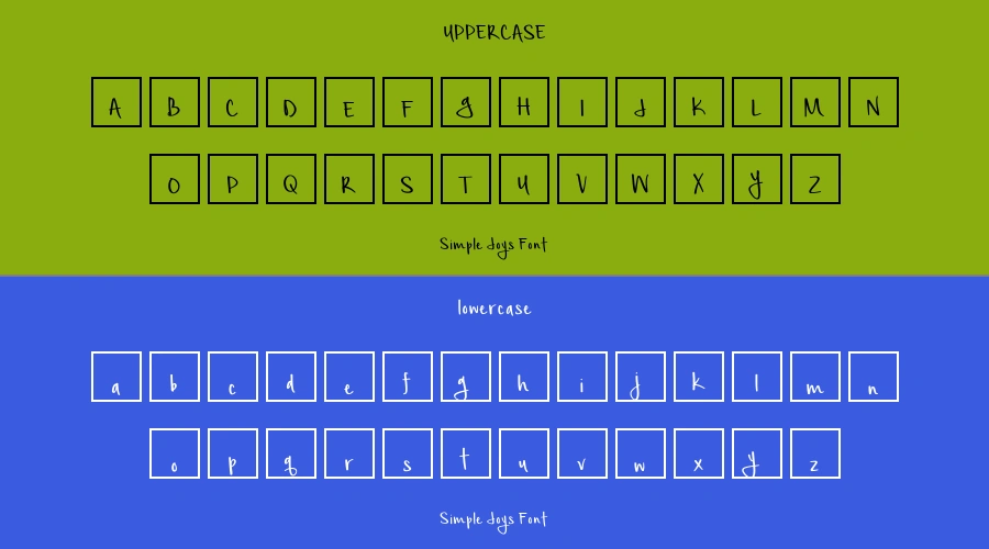 Simple Joys Font Preview