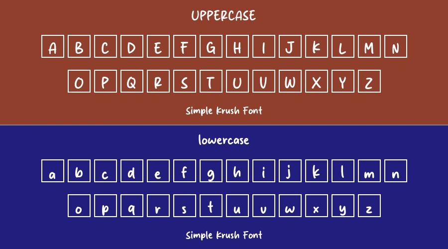 Simple Krush Font Preview