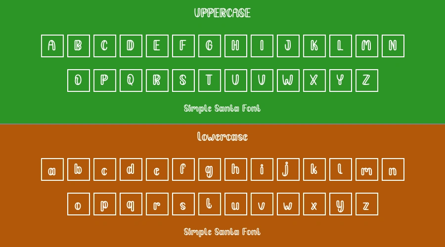 Simple Santa Font Preview