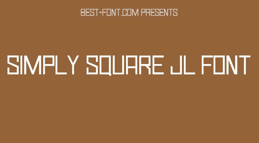 Simply Square Jl Font