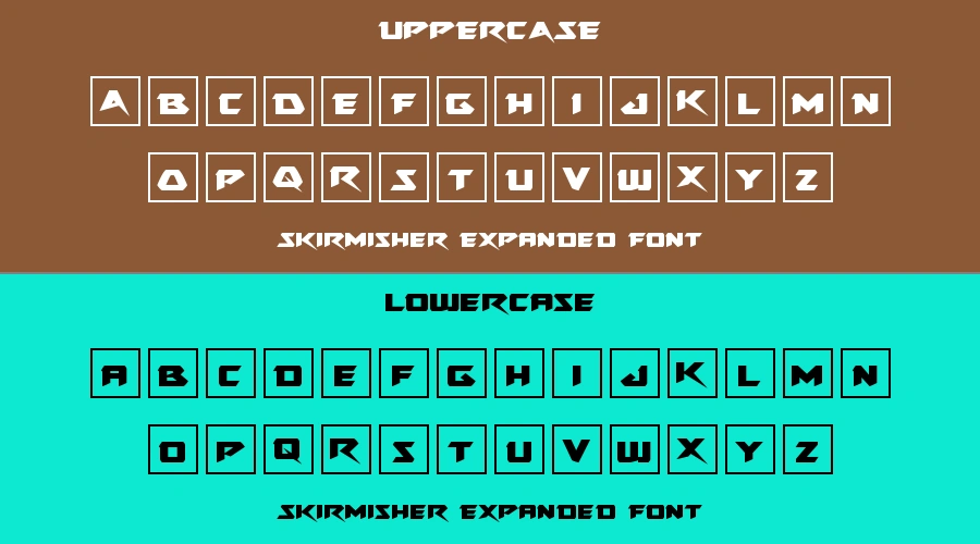 Skirmisher Expanded Font Preview