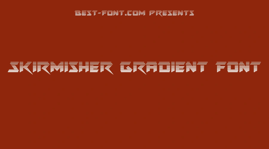 Skirmisher Gradient Font