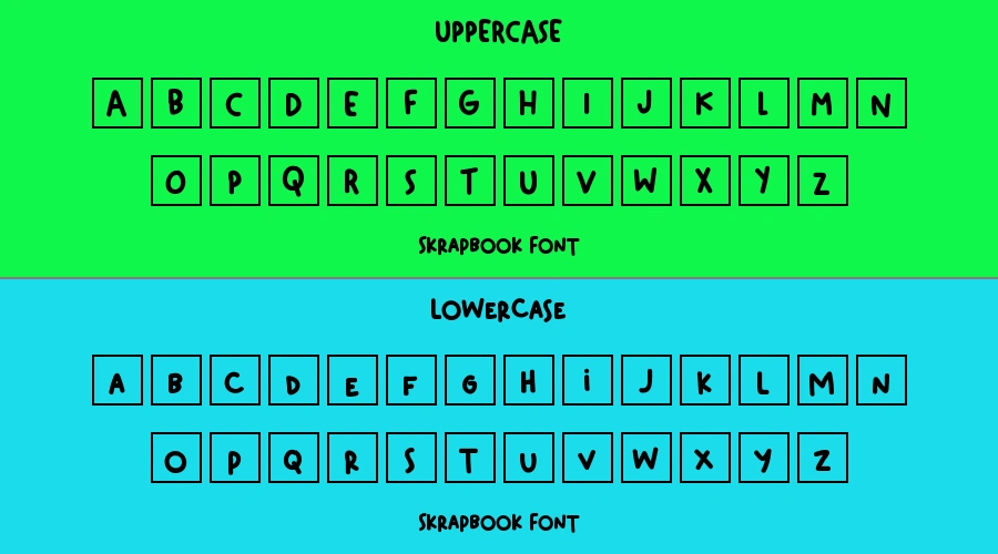 Skrapbook Font Preview