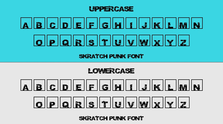 Skratch Punk Font Preview