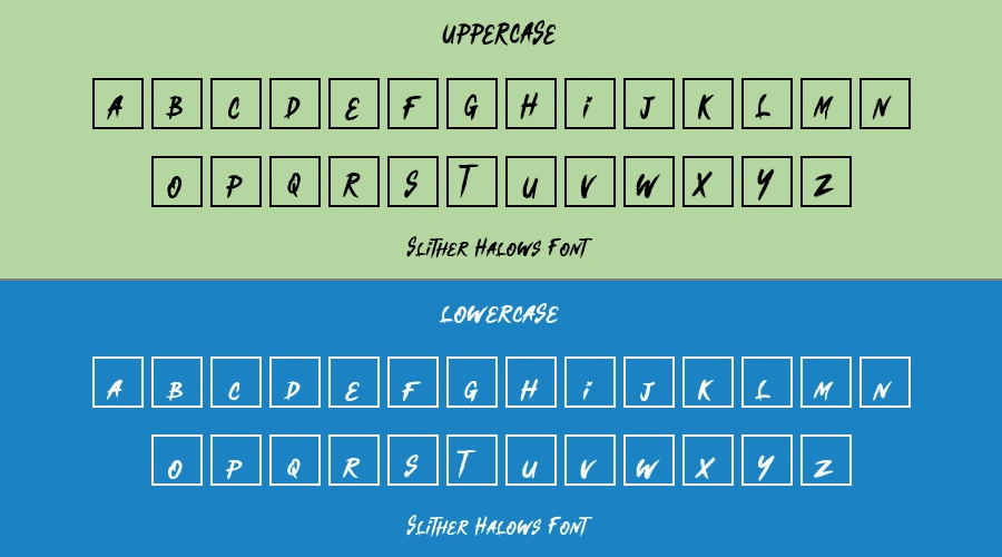 Slither Halows Font Preview