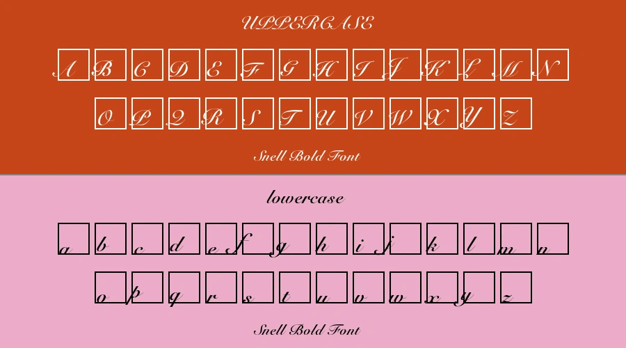 Snell Bold Font Preview