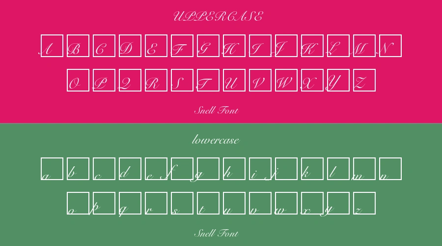 Snell Font Preview