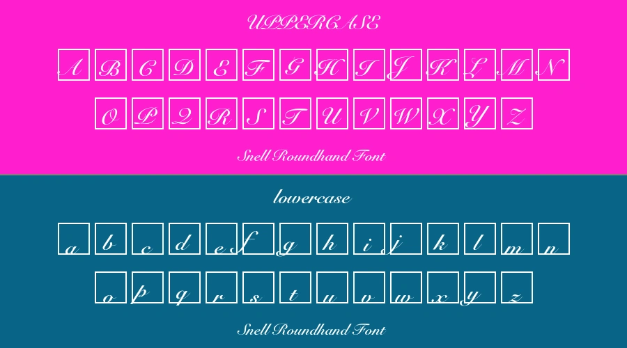Snell Roundhand Font Preview