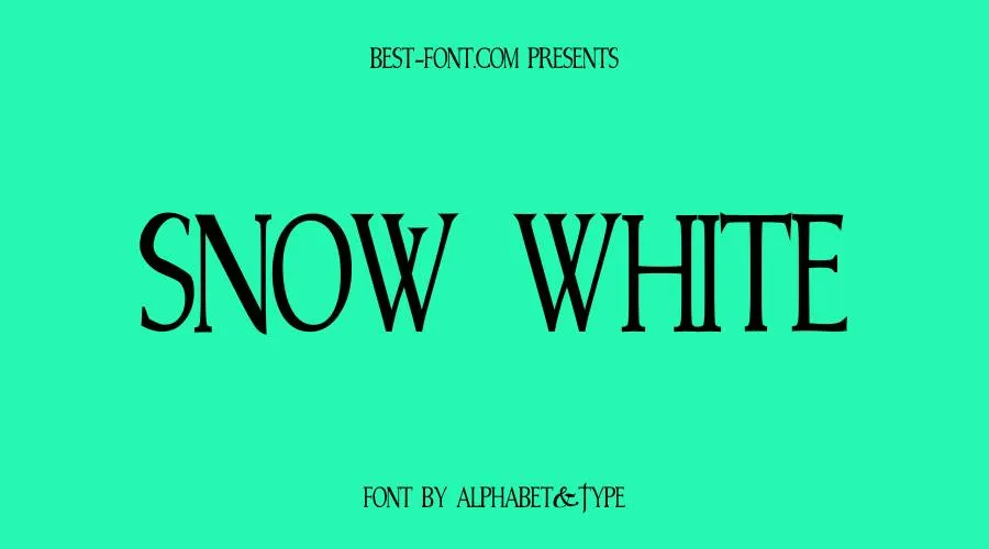Snow White Font