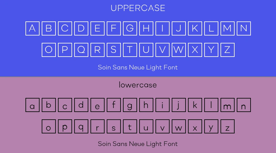 Soin Sans Neue Light Font Preview