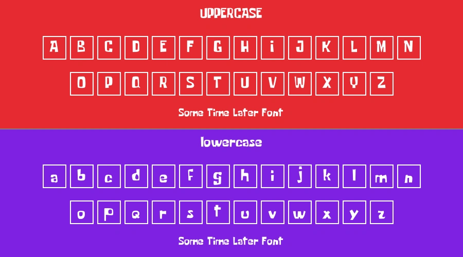 Some Time Later Font Preview