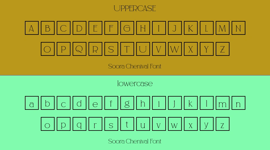 Soora Chenival Font Preview